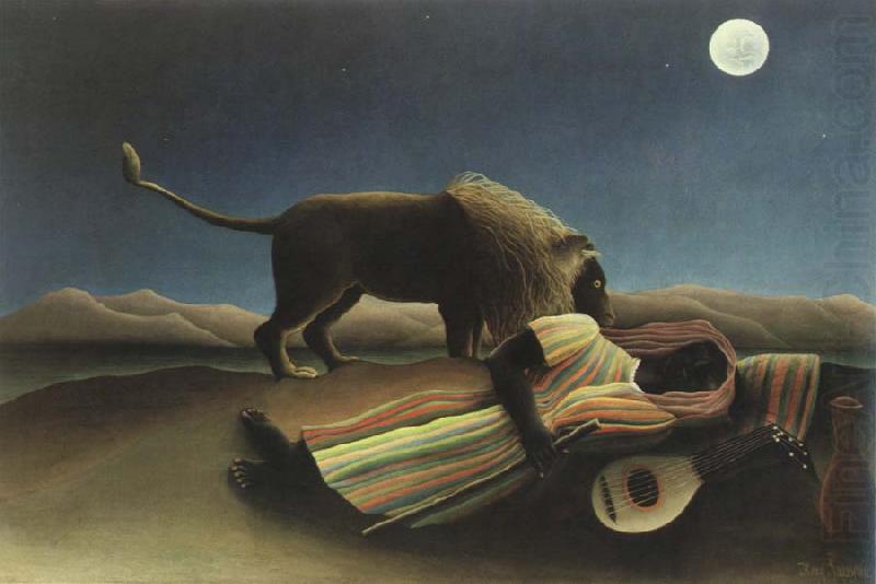 Henri Rousseau the sleeping gypsy china oil painting image